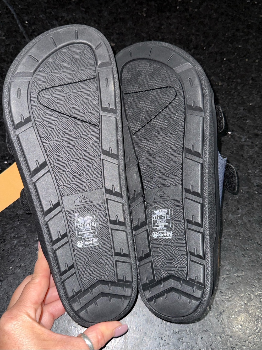 NEW Quiksilver Embark Deck Double Strap Navy  Dual-Buckle Slide Sandals Sz 9 - Picture 4 of 5